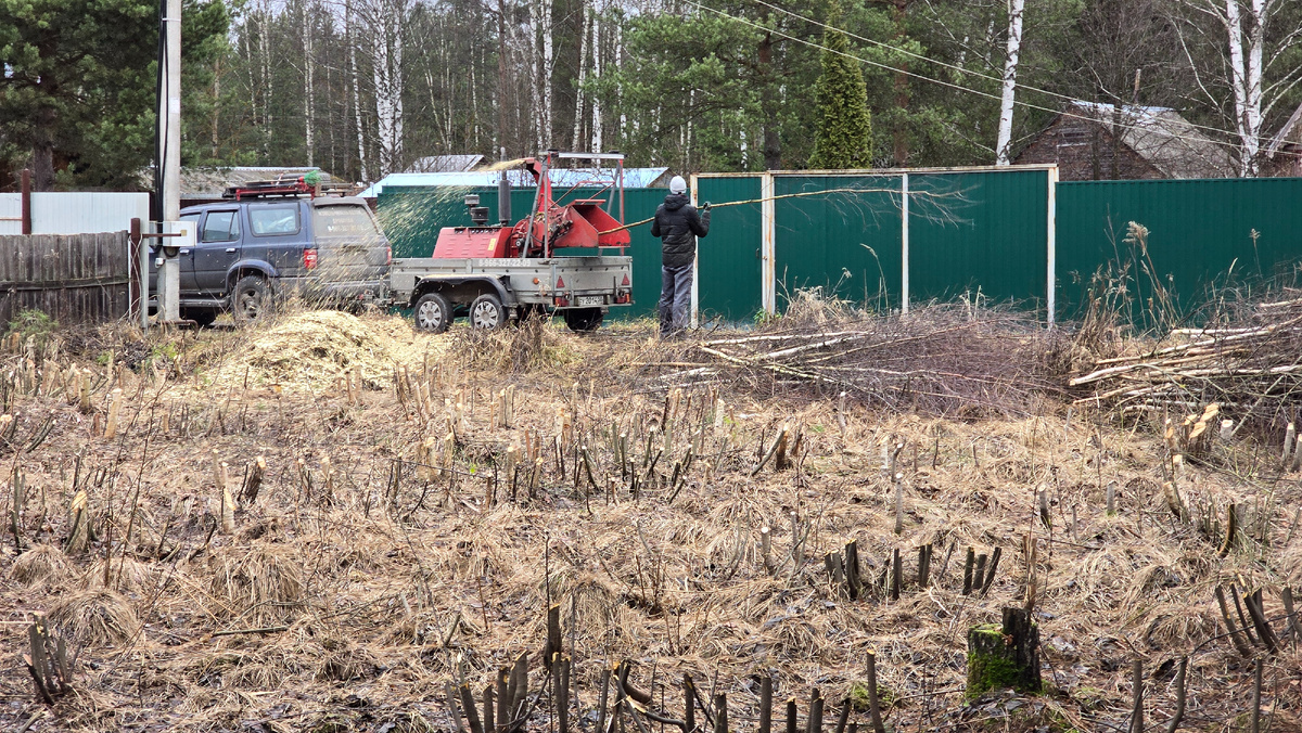 Расчистка участка и Дробление веток в Московской области от Алладин АвтоСпец      https://alladin-autospekc.ru/