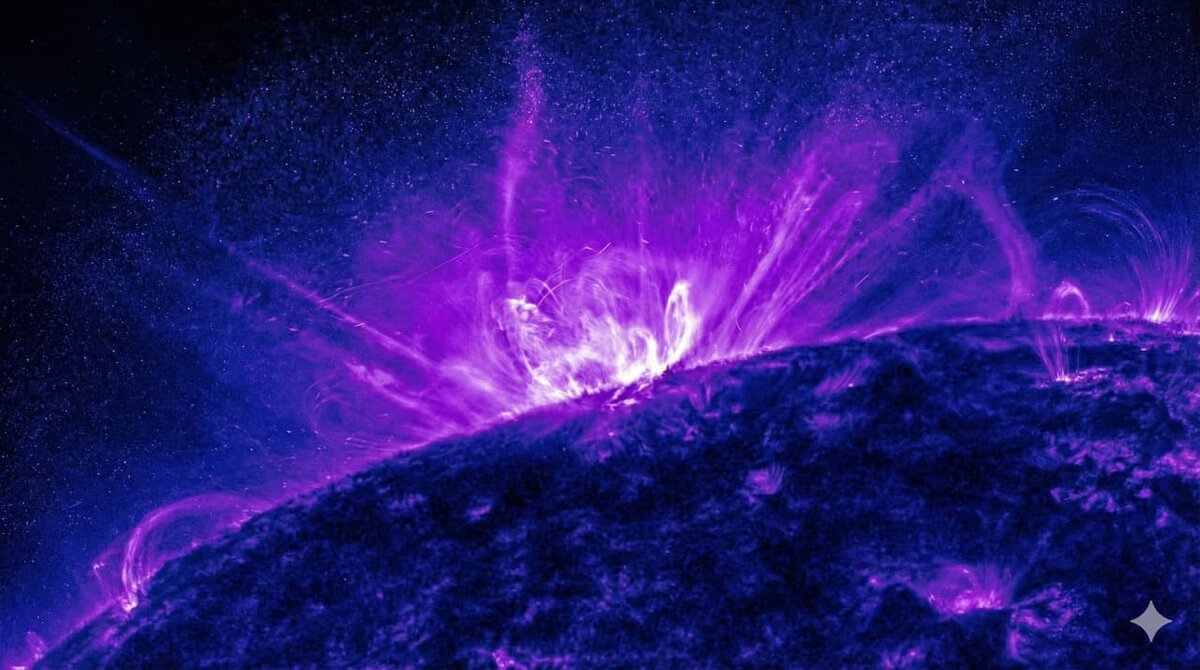   Вспышка на солнце