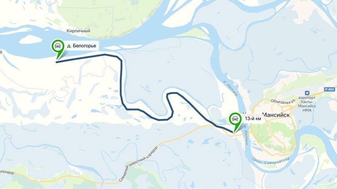    В Ханты-Мансийском районе открылся первый автозимник