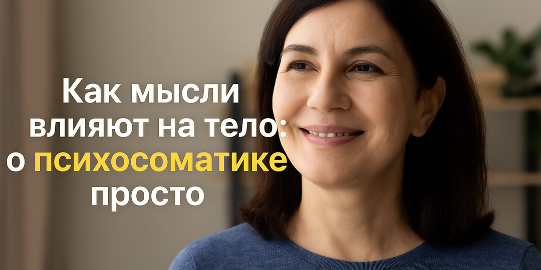 Как мысли влияют на тело: психосоматика простыми словами