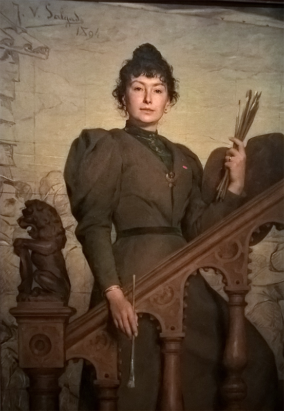 Жозе Мария Велозу Салгаду. Портрет Виржини Демон-Бретон, 1894. Частная коллекция