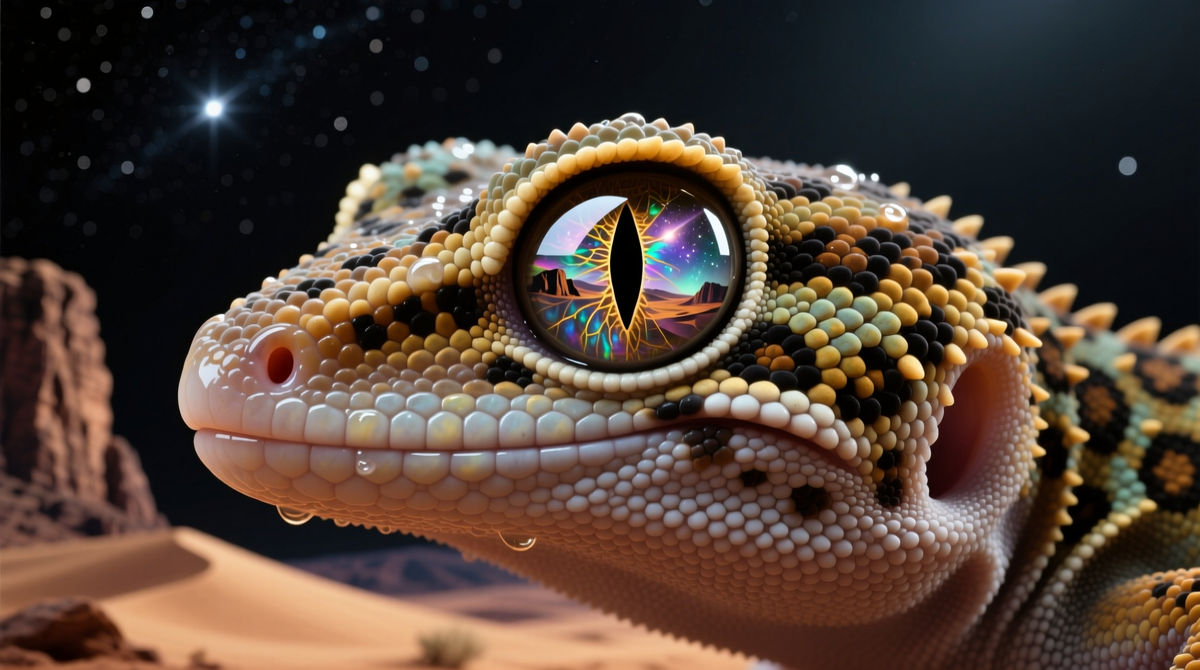 У эублефара уникальные для гекконов подвижные веки. Эта древняя адаптация, возникшая миллионы лет назад, до сих пор защищает его глаза в сухом климате.