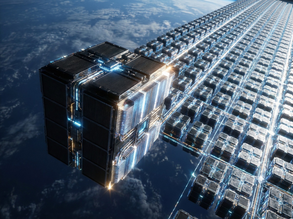Планируемый орбитальный дата-центр площадью целый город.