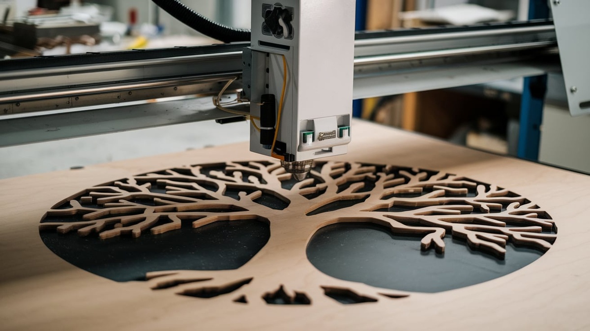 Работа лазерного станка