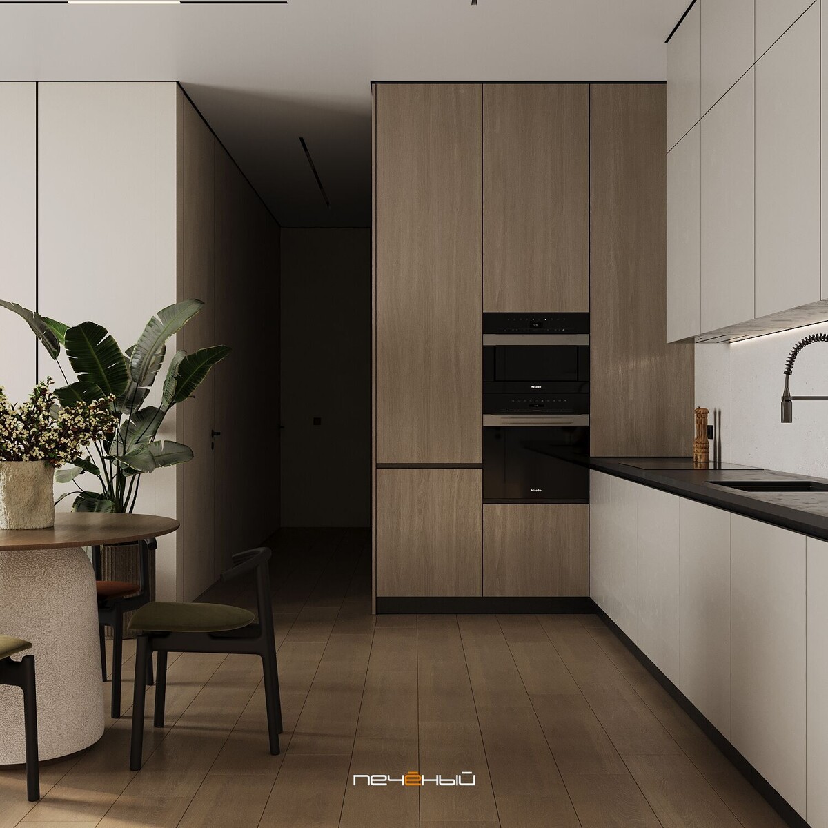 Дизайн кухни-гостиной