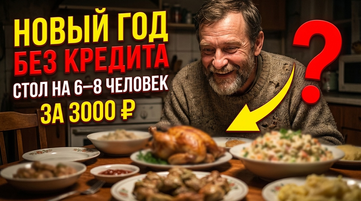 Новый год без кредита: как накрыть стол на 6–8 человек примерно за 3000 ₽