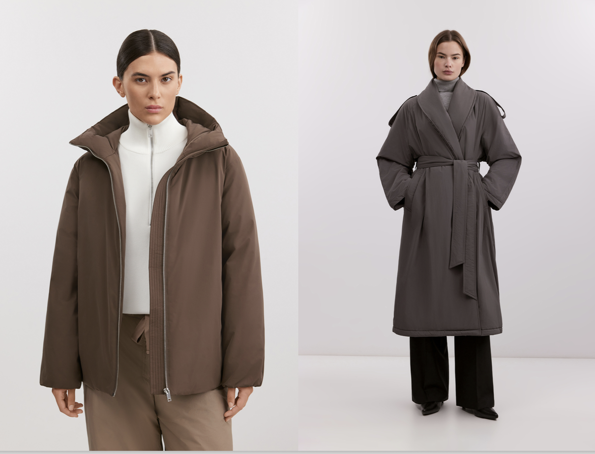 Очень сдержанные цвета в этом сезоне, в основном серый/белый/черный или коричневый. Красивые глубокие надо пискать. Гладкая текстура - это особая песня, тут должен быть выверен силуэт - в "Азбуке стиля" подробно разбираем, как выбирать любые вещи по цвету и структуре для себя. 