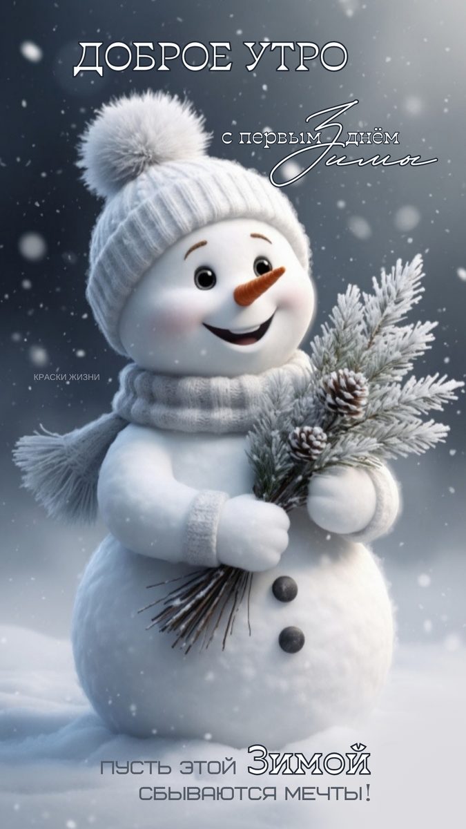 Доброе утро. С первым днем зимы