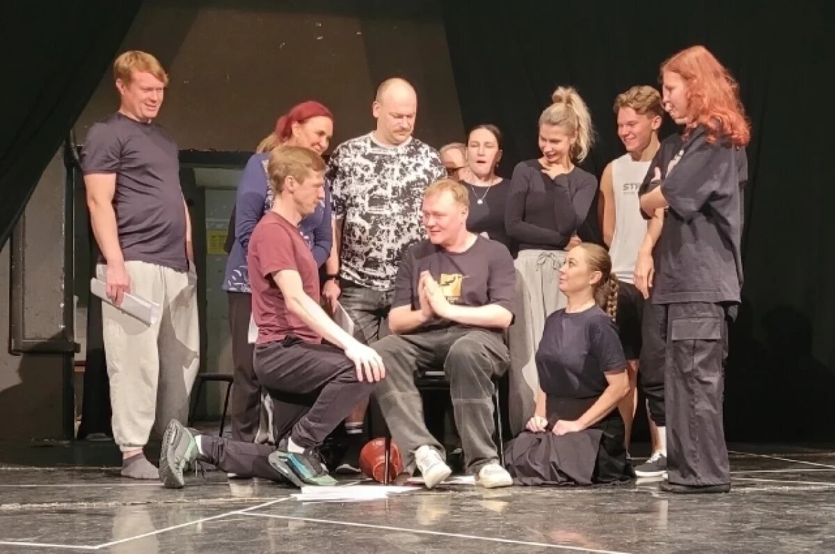    На репетиции спектакля "Лекарь поневоле"