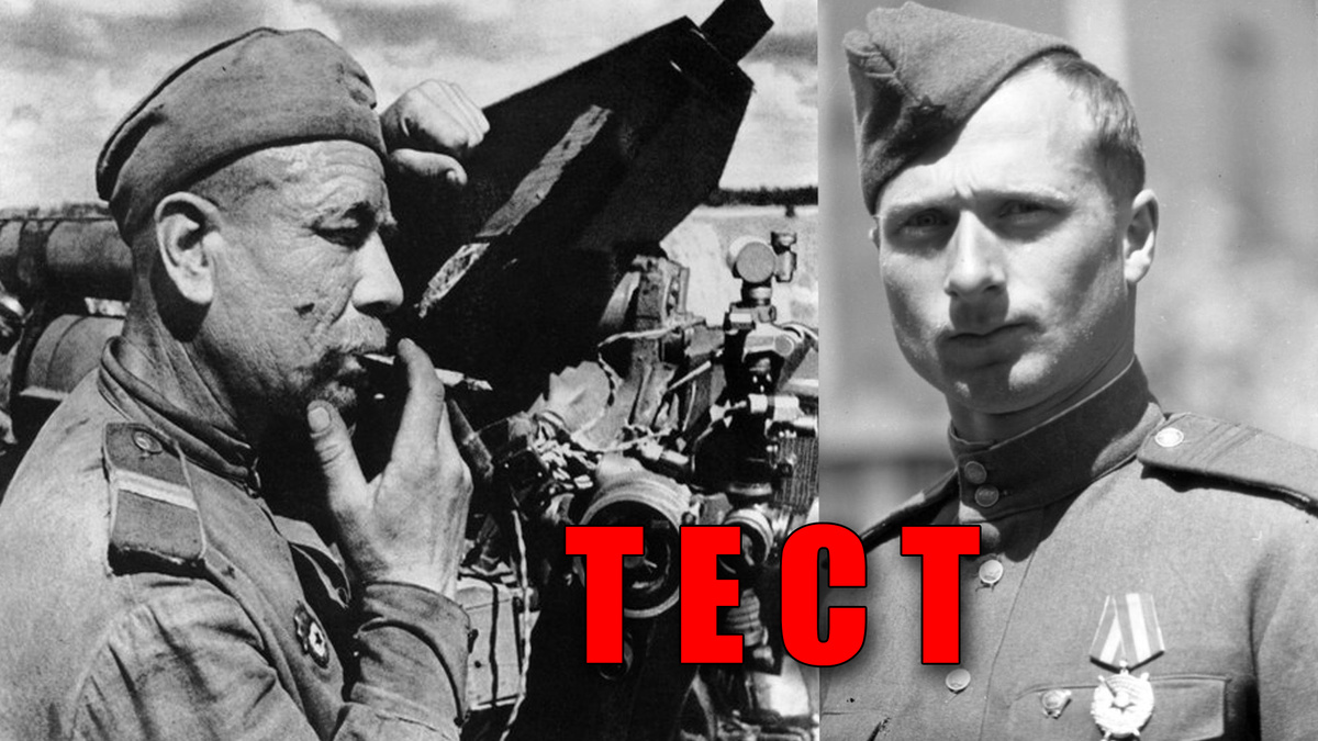 Тест: биография и воинское звание советского героя войны