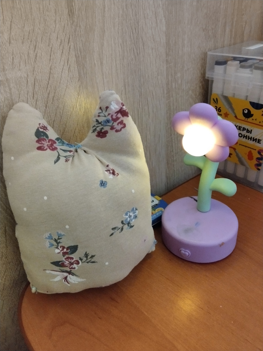 Сшитый мной котёнок, в качестве подарка маме на "День матери".