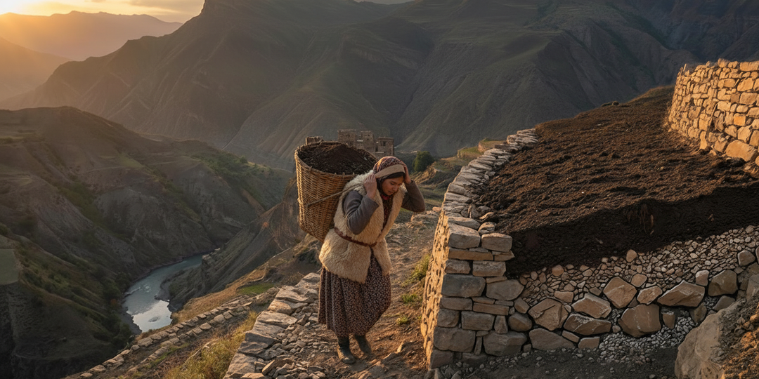 Тысяча лет без цемента: увидел горное чудо Кавказа - террасы, которые старше египетских пирамид