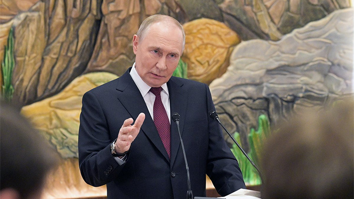    Доверие к еврозоне рухнет, если ЕС украдёт замороженные активы России. Скриншот: видео Kremlin.ru