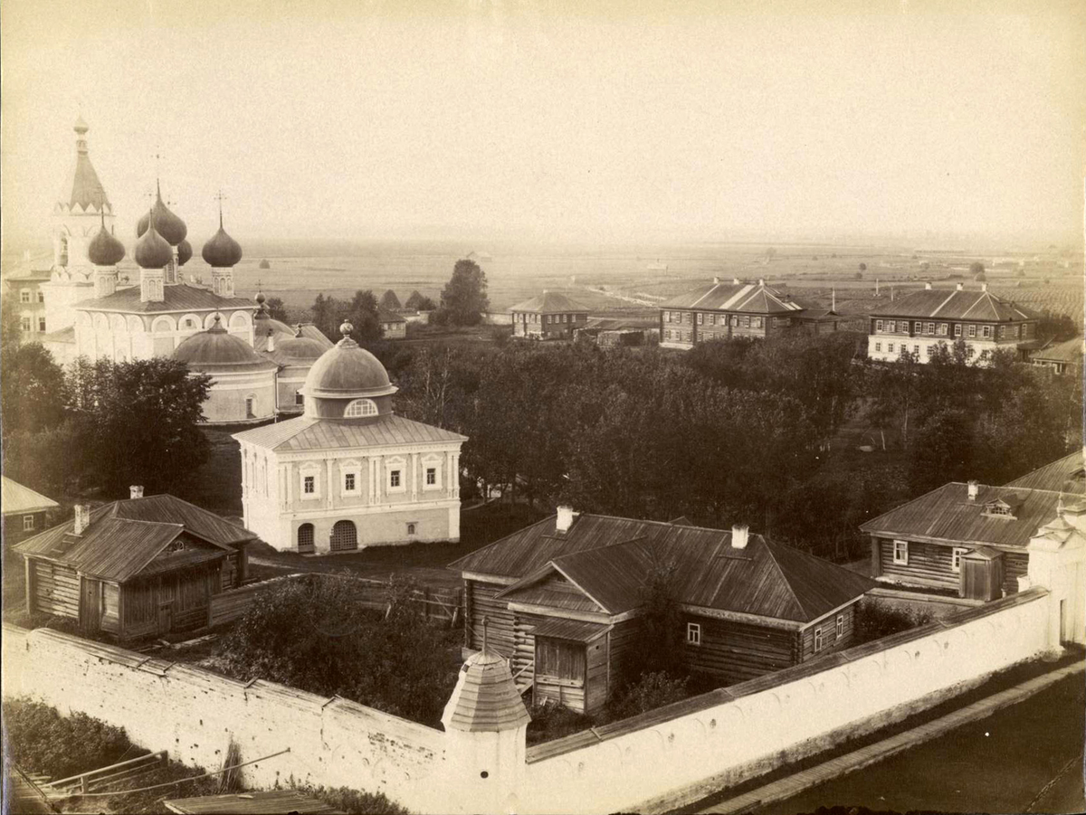 Успенский женский монастырь в гор. Вологде Источник: Лебедев А. К. Успенский женский монастырь в Вологде и приписная Николаевская Озерская пустынь / А. К. Лебедев. – Вологда, 1899. – С. 5.