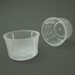 Наша компания специализируется на производстве пластиковых мерных стаканчиков объемом от 10 мл до 30 мл