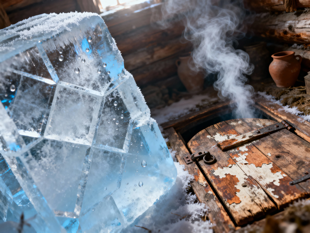 Лед, который не тает веками. Вот как выглядел идеальный холодильник до эры электричества — в дереве, земле и вечной мерзлоте.