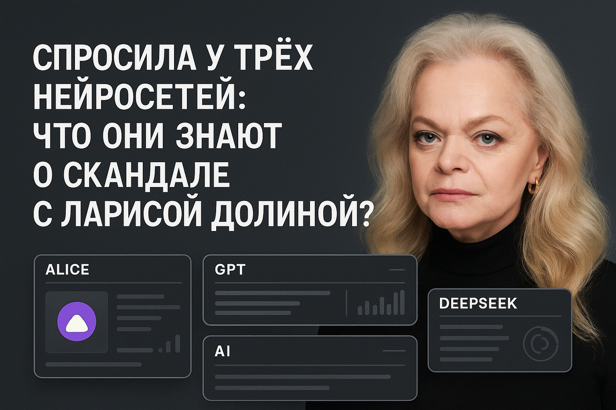 Что нейросети знают о скандале с Ларисой Долиной