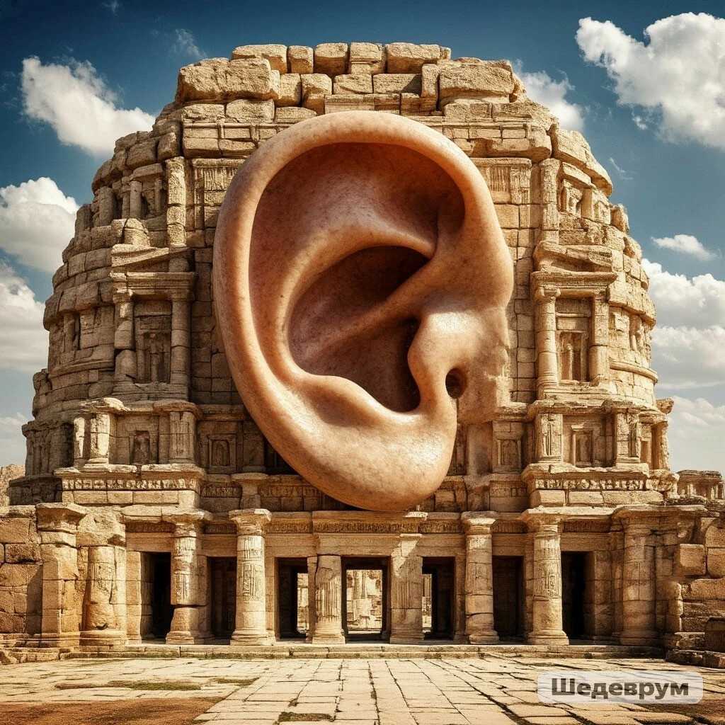 Имеющий уши, да услышит. Сгенерировано Шедеврум.