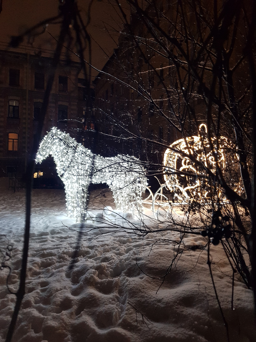 Во дворе на Васильевском острове (фотография автора)