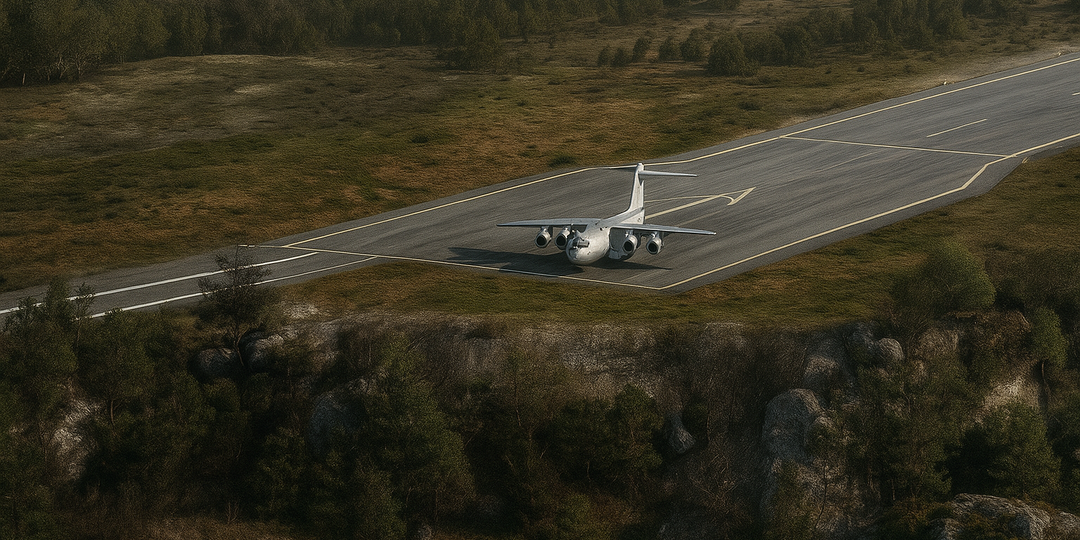 Соскользнул с полосы в норвежский фьорд