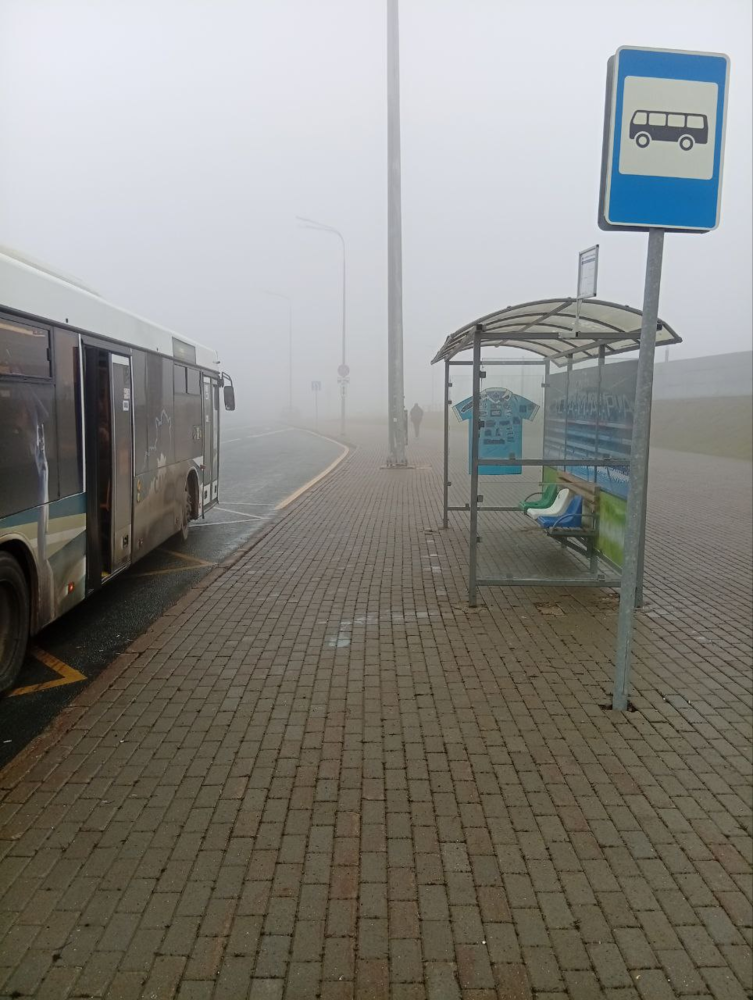 Впервые автобус № 1 остановился на остановке "Самара Арена".