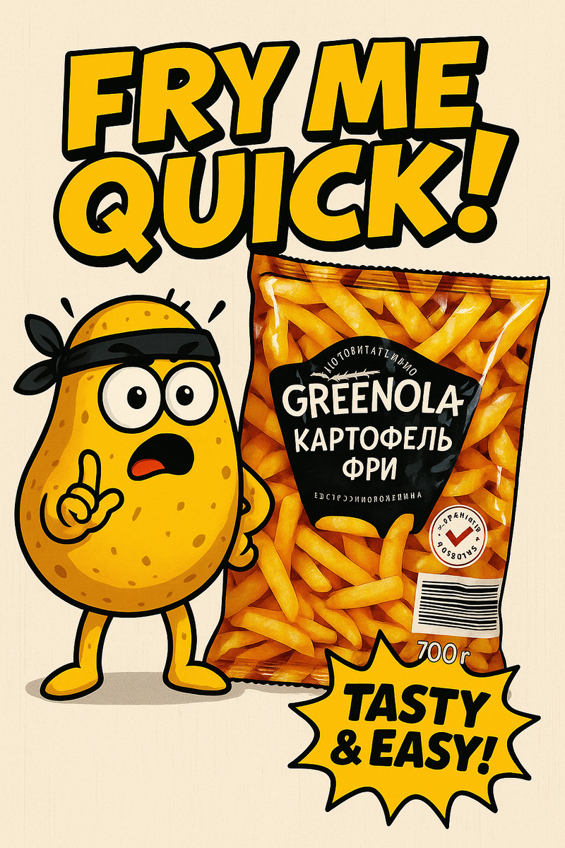 Овощи замороженные GREENOLA Картофель фри