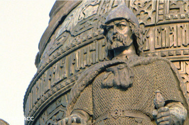 Рюрик на памятнике тысячелетие России 