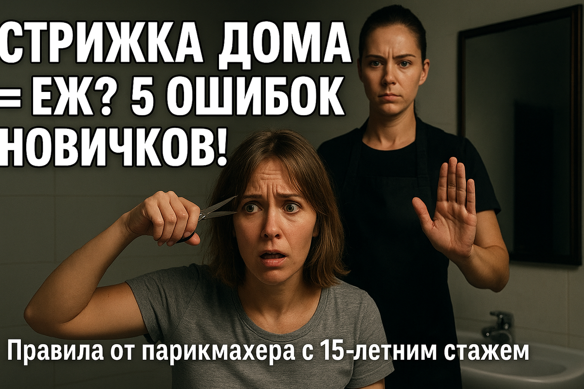Стрижка волос дома: 5 ошибок, от которых вы станете ежом!