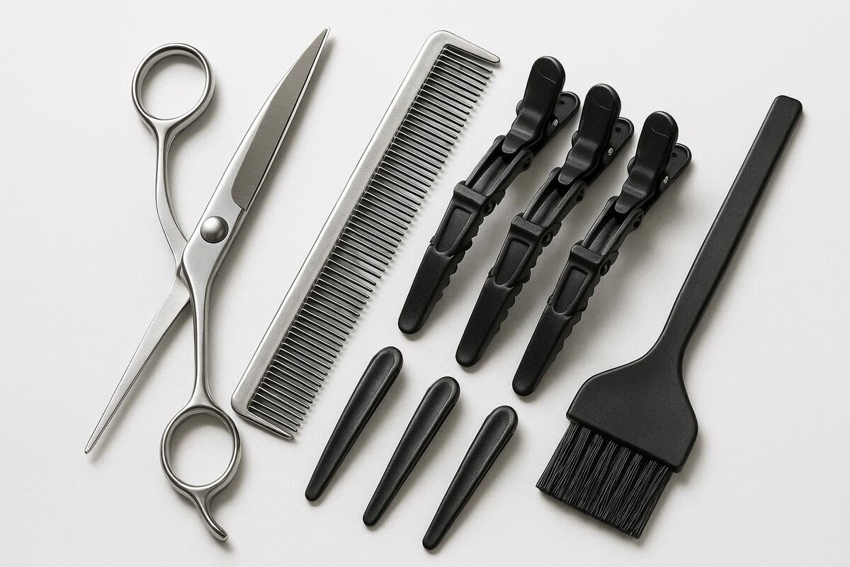 "✂️ Профессиональный набор для стрижки волос: острые ножницы, расчёска, зажимы — без этого террор, а не стрижка!"nikitochkin