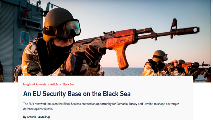    У НАТО готов новый план усиления своего присутствия в Чёрном море. Скриншот страницы сайта CEPA*