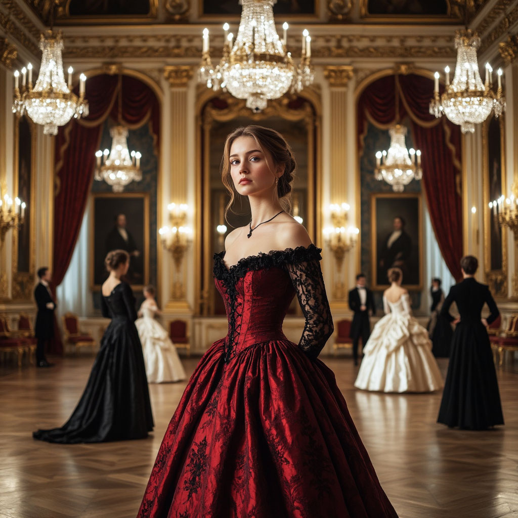 Роскошь и красота контрастируют с печалью.