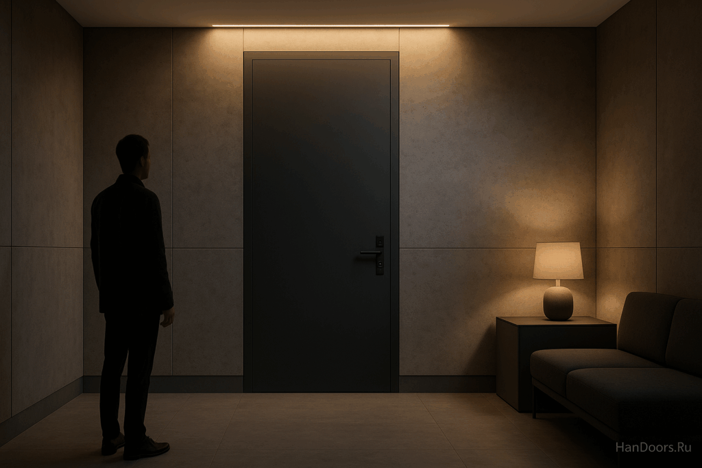    Графитовая входная дверь как арт-объект: как собрать минималистичный вход в стиле Moscow luxury Autor