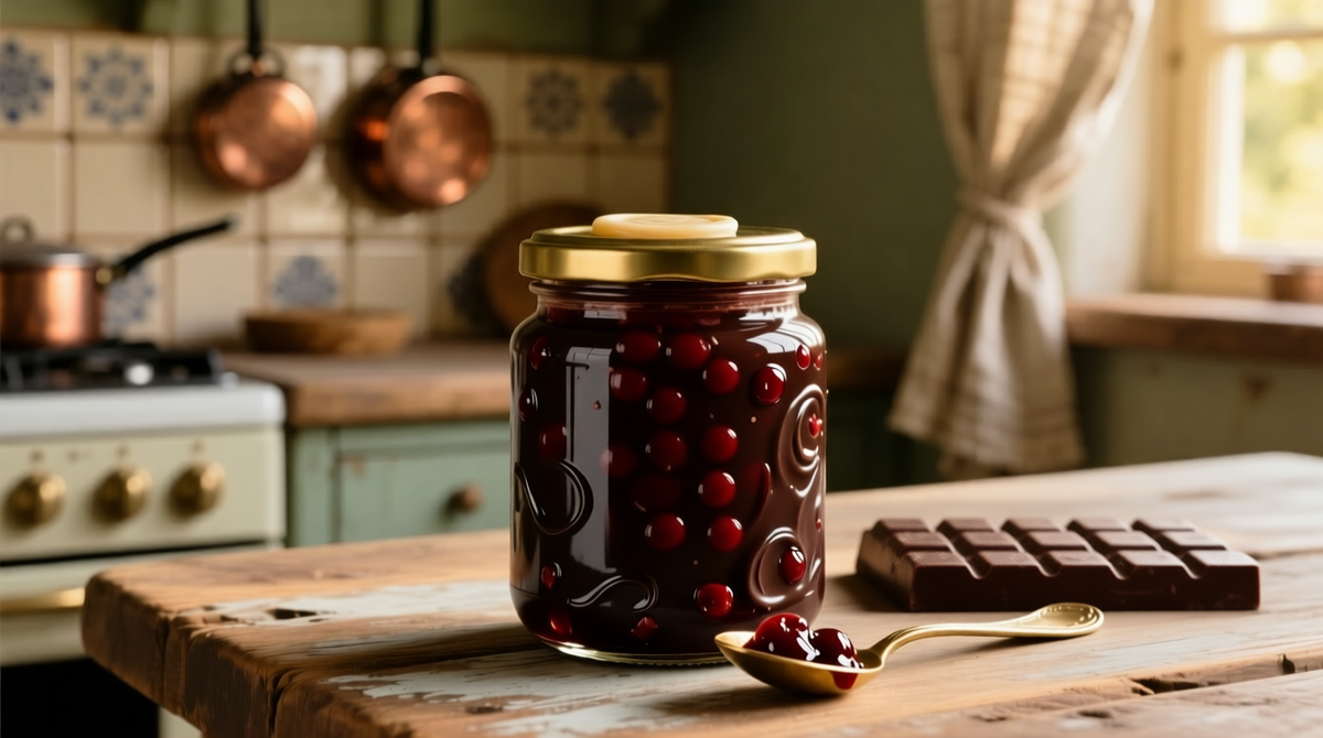 Шоколадно-вишневый джем