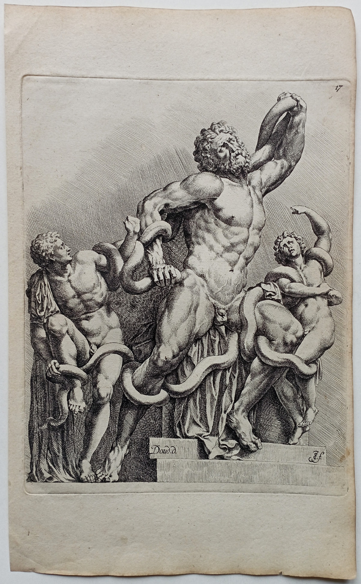 "Лаокоон и его сыновья" Гравюра в технике офорт из серии Signorum Veterum Icones. Нидерланды, 1669-1671 г. https://meshok.net/item/321056435