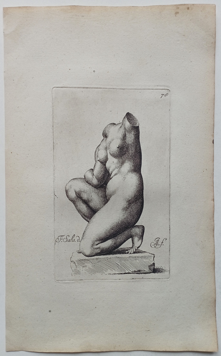 "Венера на корточках" Гравюра в технике офорт из серии Signorum Veterum Icones. Нидерланды, 1669-1671 г. https://meshok.net/item/316641673