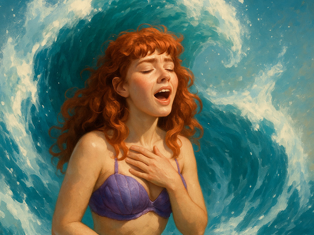 Русалочка Ариэль - эксперт по голосу и проявленности.