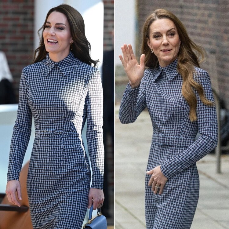 Кейт Миддлтон в 2022 году (слева) и Кейт Миддлтон в 2025 году (справа)📷
