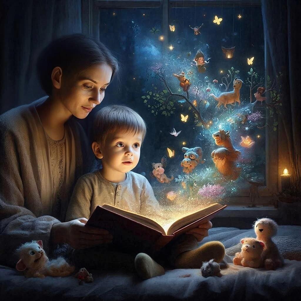 Сказки на ночь. Сгенерированно ии.