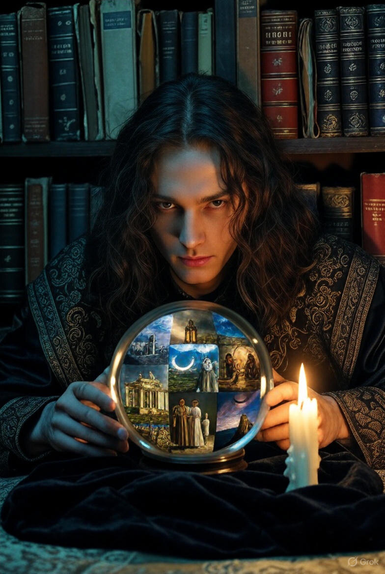 Иллюстрация "Метод Хрустального Шара" создана сетью Грок