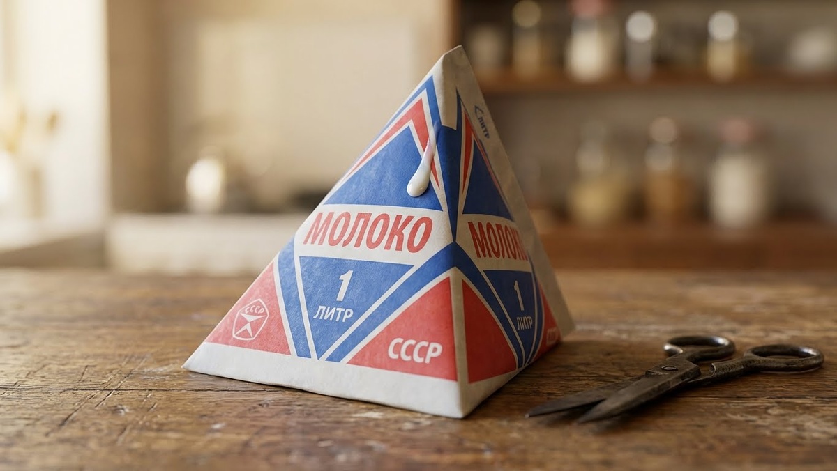 молоко в треугольных пакетах