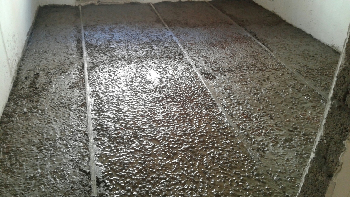 Черновая работа керамзитно бетоная стяжка