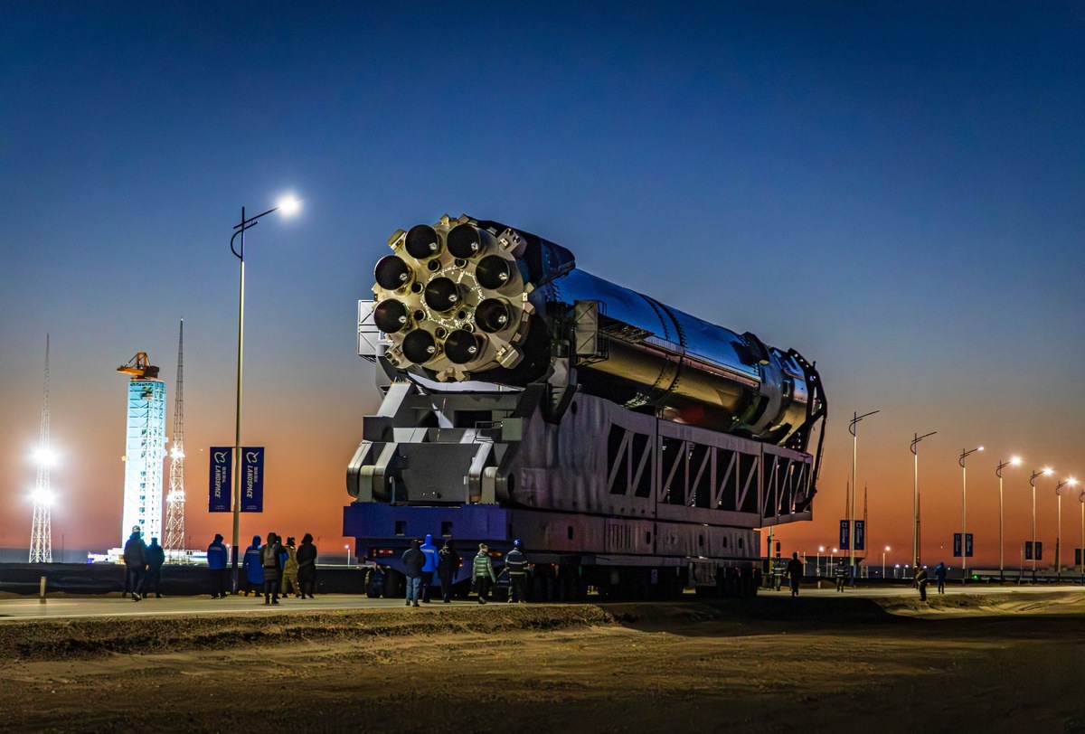 РН «Чжуцюэ-3» перед запуском. Credit: LandSpace.