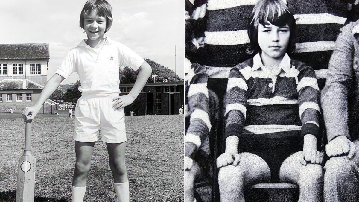 Детские фото Рассела Кроу