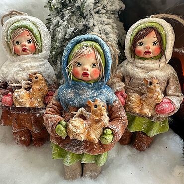 Ватные игрушки .