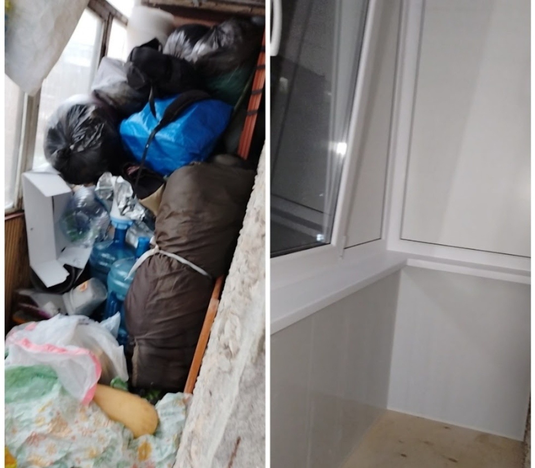 Пока писала статью, мне мой телефон любезно напомнил о том, что было ровно год назад. Оказывается, именно в этот день сестре делали новый балкон. Как-то грустно стало...... 