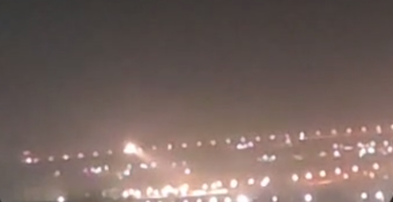 Такой вид могли наблюдать жители Анапы этой ночью с верхних этажей.
