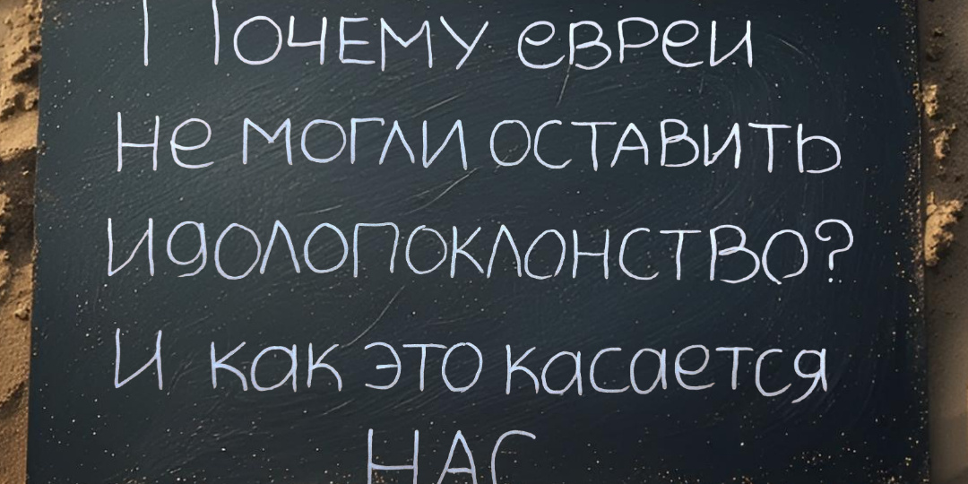 Почему евреи не могли оставить идолопоклонство, и как это касается нас?