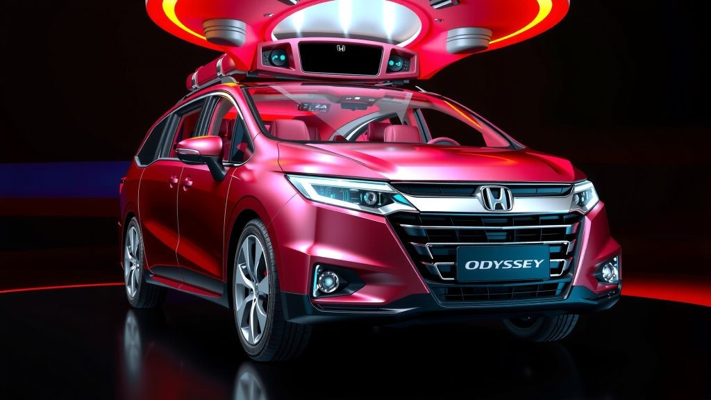    Как Honda Odyssey 3.5 базовая 2025 семейный минивэн вмещает семью из семи?
