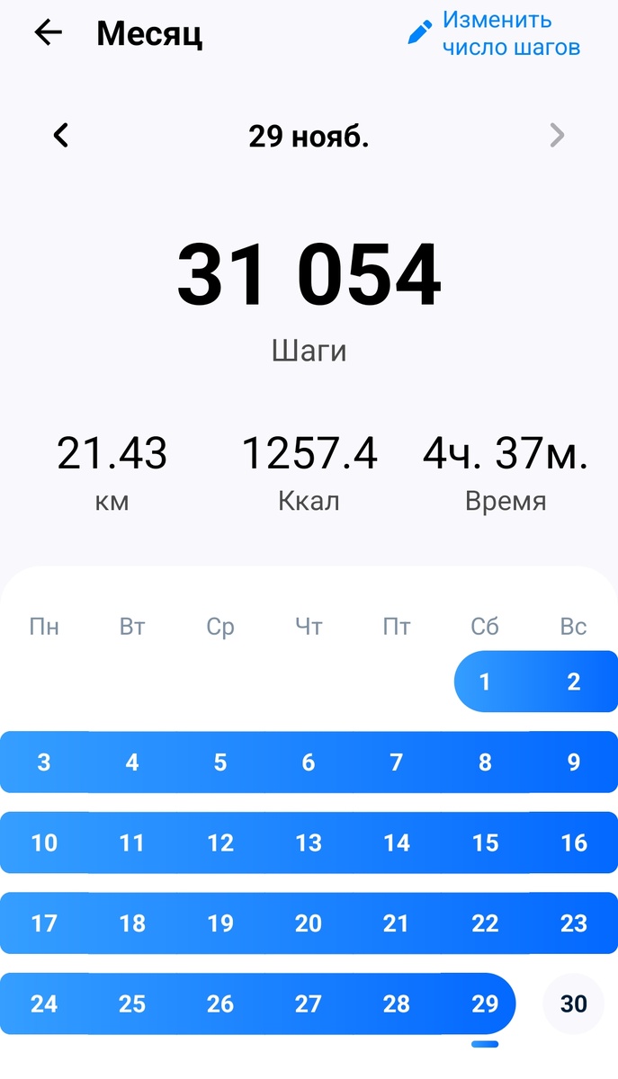 Прошёл 21 км за день... 