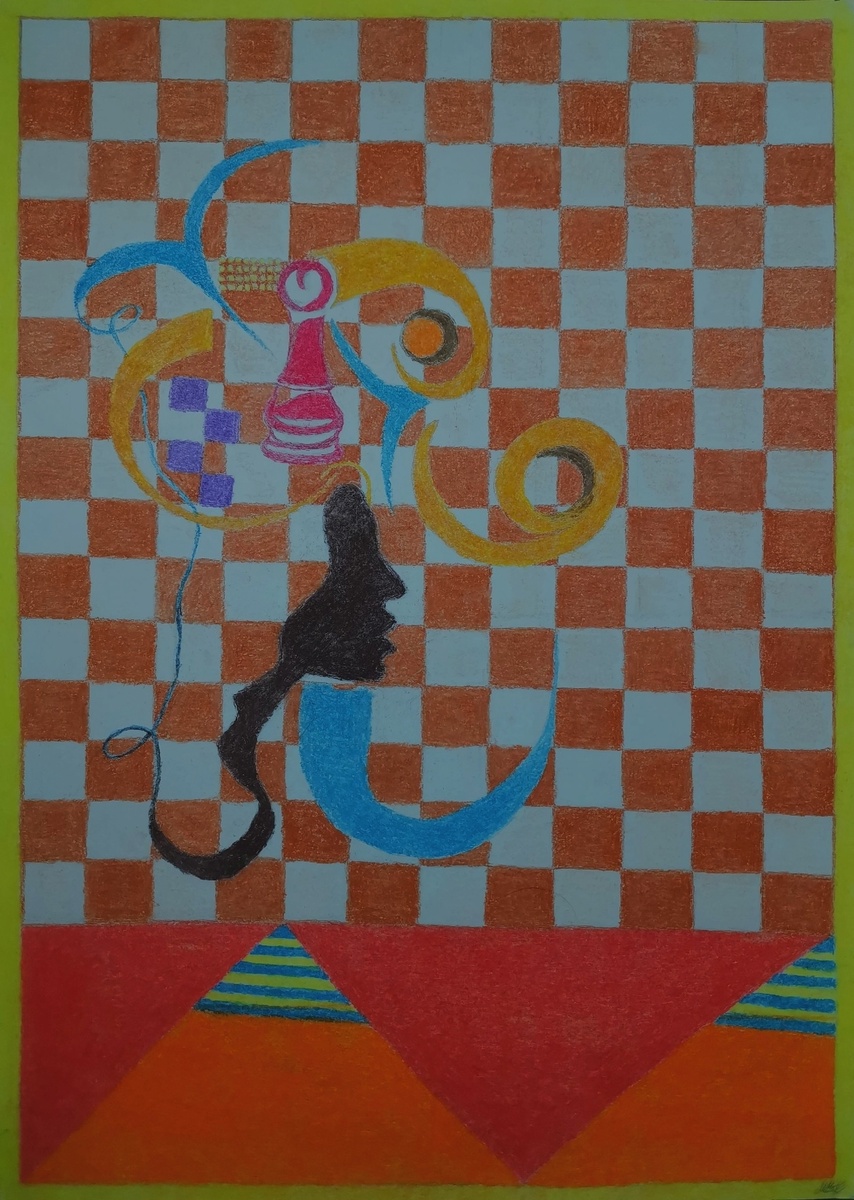 Иллюстрация к стиху. Моя работа пастельными карандашами. Добавил с целью как иллюстрация.